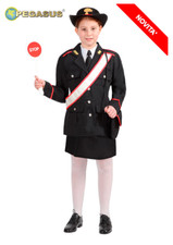 Costume carnevale Agente Carabiniere bambina