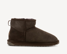 EMU AUSTRALIA STIVALETTO  IN PELLE SCAMOSCIATA CHOCOLAT  STINGER MICRO  W10937
