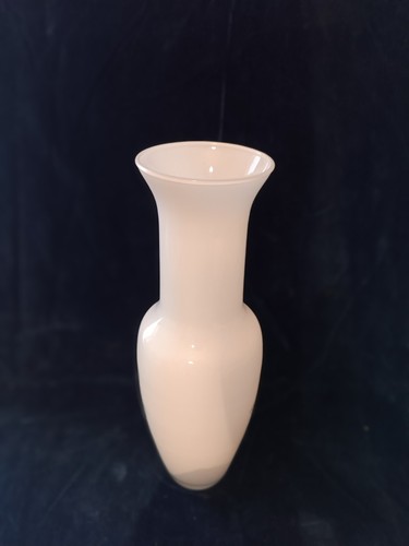 Vaso bianco murano anni 90 - vaso,