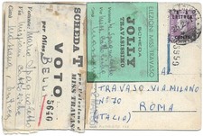 ERITREA - CARTOLINA (BIRGINIA COL TRADIZIONALE VESTITO) ELEZIONI MISS "TRAVASO"