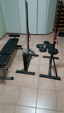 panca palestra multifunzione ABS 500 Domyos  Rack 100 bar holder Dischi e Fune.