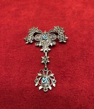 Argento 800 - Spilla Fiori stilizzati in Filigrana Sarda - peso 6 gr