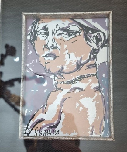 Volto foglia argento - volto, su