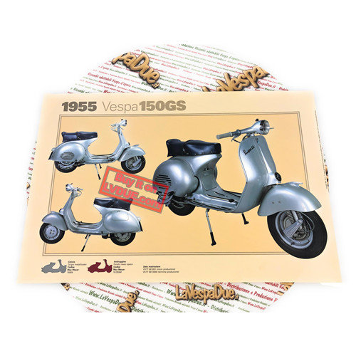 Poster vespa tecnica - tecnica, 150
