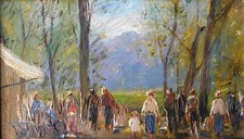 Antonio asturi raro olio - ,
