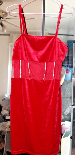 Mini abito rosso sexy - , stretch
