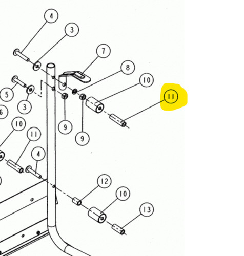 Distanziale 7x10x37 per - distanziale,