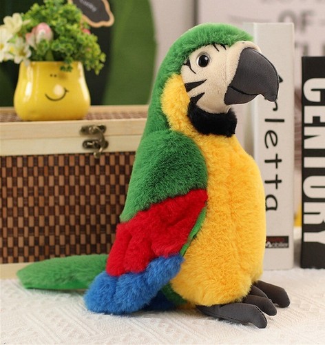 Peluche pappagallo ara verde