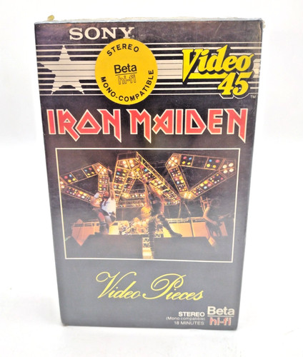 Vtg iron maiden video pieces - maiden,