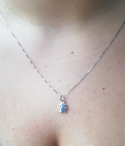 Collana bebe liscia - liscia, con