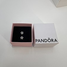 Orecchini Pandora fiocco di neve scintillante argento sterling 925 ALE zirconi trasparenti