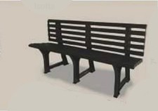 Pas Panchina Giardino Plastica