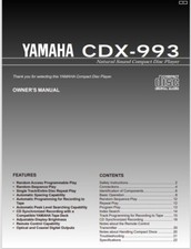 Yamaha CDX-993 - Lettore CD