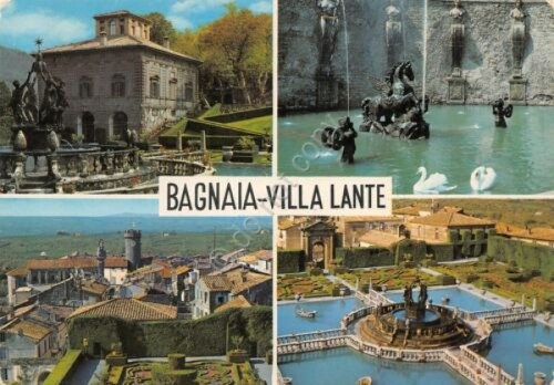 Cartolina bagnaia villa - cartolina,
