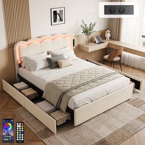 Oyajia struttura letto con - letto,