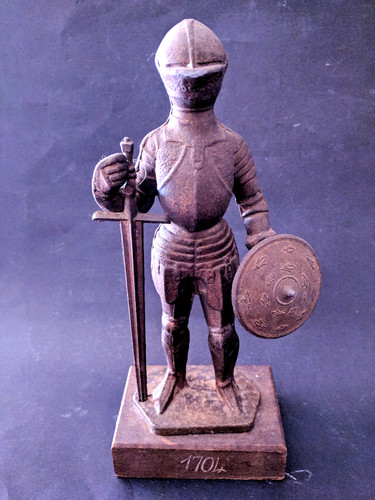 Vintage scultura guerriero - guerriero, in