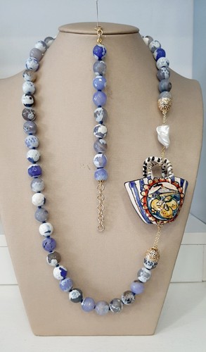Collana bracciale ceramica - e,