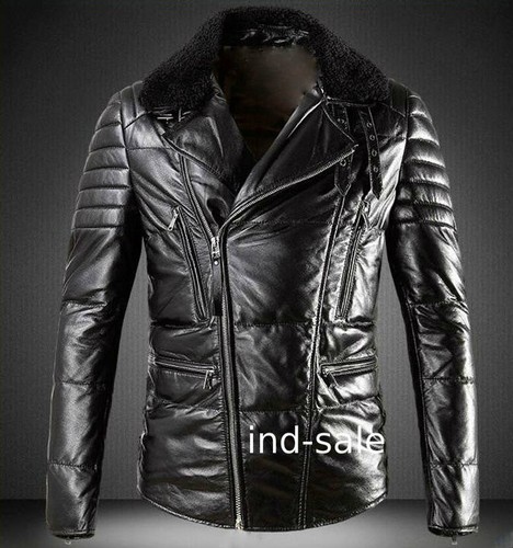 Giacca vera pelle moto biker