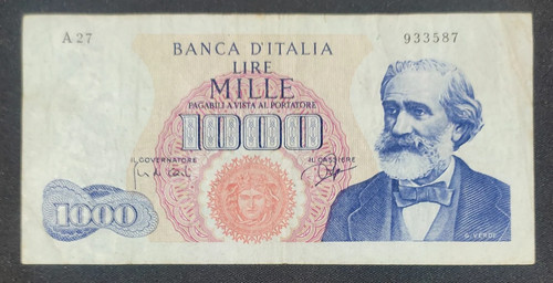 1000 lire verdi tipo - lire,