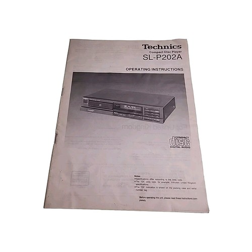 Technics p202a manuale - sl,