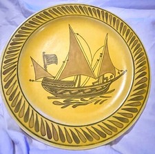 OLCAR SITKI - PIATTO CERAMICA TURCO dipinto a mano FIRMATO 12,25" SPLENDIDO IZNIK