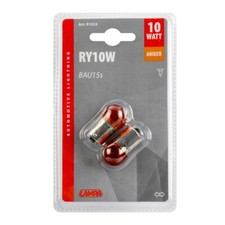 Coppia Lampadine Lampade per auto RY10W  10W Sferica Arancio alogena 12v Frecce