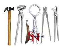 Kit attrezzi professionale per toelettatura e taglio zoccoli - set completo per la cura degli zoccoli per cavalli