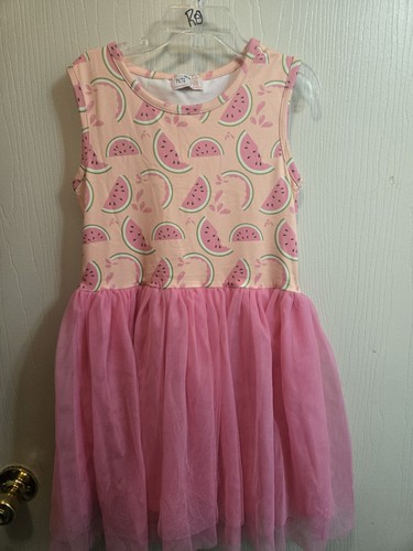 Abito tutù tulle - anguria, rosa
