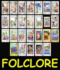 ITALIA Repubblica Folclore Italiano tutte le emissioni MNH ** Integri Lusso!