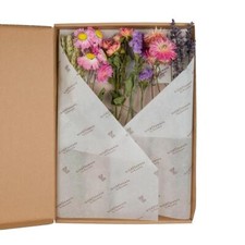 Fiori Secchi in Letterbox - Rosa - 5 Pezzi - Altezza 30 cm per Interni