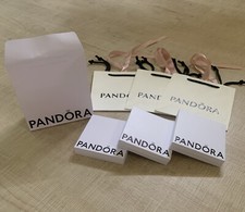 Originali PANDORA 3 Scatole e 4 Buste Confezioni Regalo. NUOVE