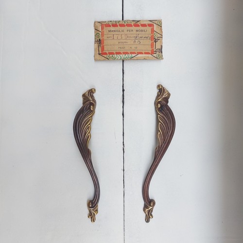 Vintage brass cabinet door - vintage,