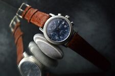 TISSOT BRIDGEPORT  CHRONOGRAPH STAINLESS STEEL FULL SET STEEL SUPERB BLUE DIAL