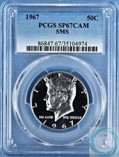 1967 Kennedy mezzo dollaro