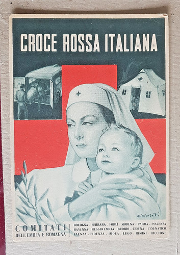 Cartolina croce rossa - croce,