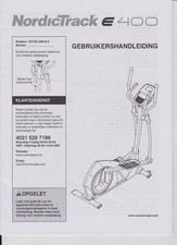 NORDICTRACK E 400 GEBRUIKERSHANDLEIDING NTIVEL49416.0 2015
