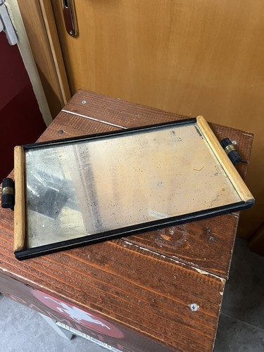 Vassoio legno con specchio - in,