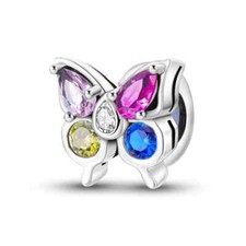 Charm Farfalla Multicolore con