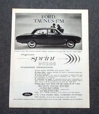 H113 - Advertising Pubblicità - 1963 - FORD TAUNUS 17 M LA SUPERBA 6 POSTI