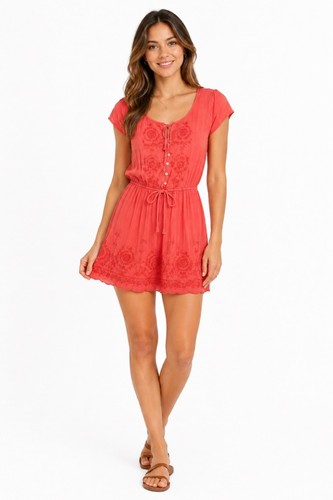 Hollister mini abito ricamato - hollister,