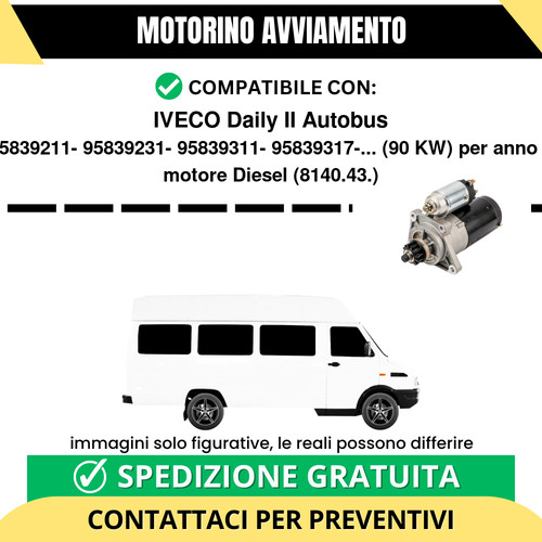 Motorino avviamento iveco - motorino,