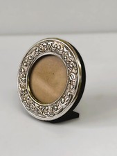 Cornice portafoto ovale vintage in silver plated anni 70