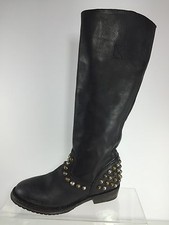 Ash Womens Black Leather