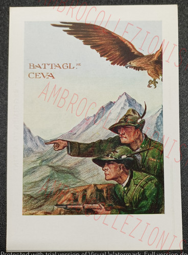 Cartolina reggimento - cartolina, 1°