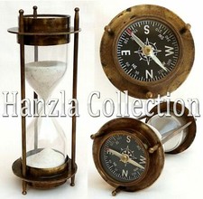 7" Sabbia Timer Nautica Ottone
