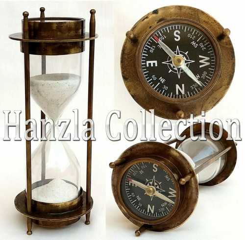 Sabbia timer nautica ottone - 7",