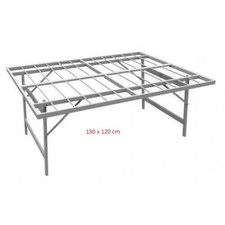 TAVOLO BANCO BRANDA RETE MERCATO AMBULANTE ALLUMINIO VETRORESINA 1,50 X 1,20 M