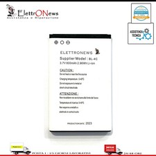 Batteria per Brondi Amico Supervoice W11 BL-4C BL 4C 3.7V 800 mAh 2025