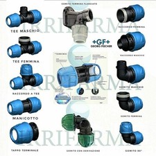 RACCORDO RAPIDO POLIETILENE A COMPRESSIONE PER TUBO PP PE PVC RACCORDO Ø16 A 110