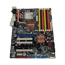 Asus P5KC Mobo con CPU Core2 Duo E6850 con I/O Shield - Testato - Spedizione gratuita!